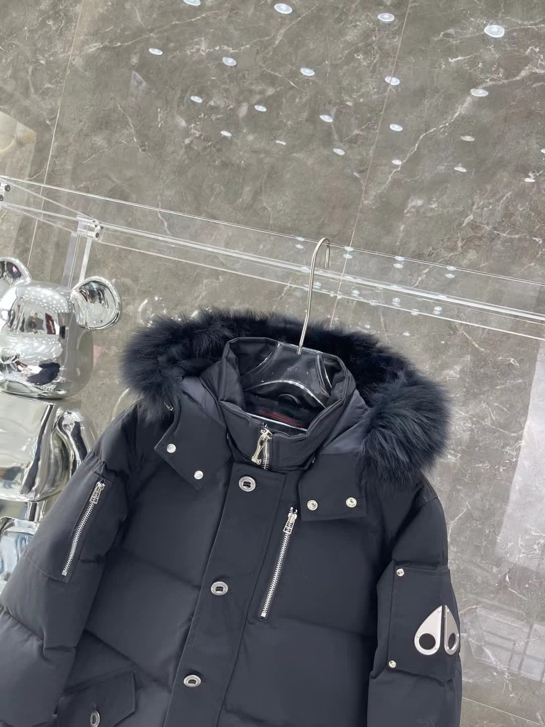 Moose Knuckles Hooded Down Jacket